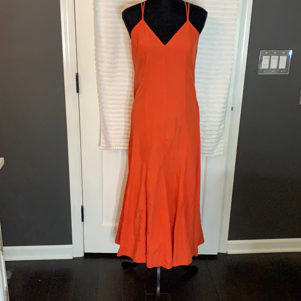 Anthropologie HD in Paris Red Tulip Dress